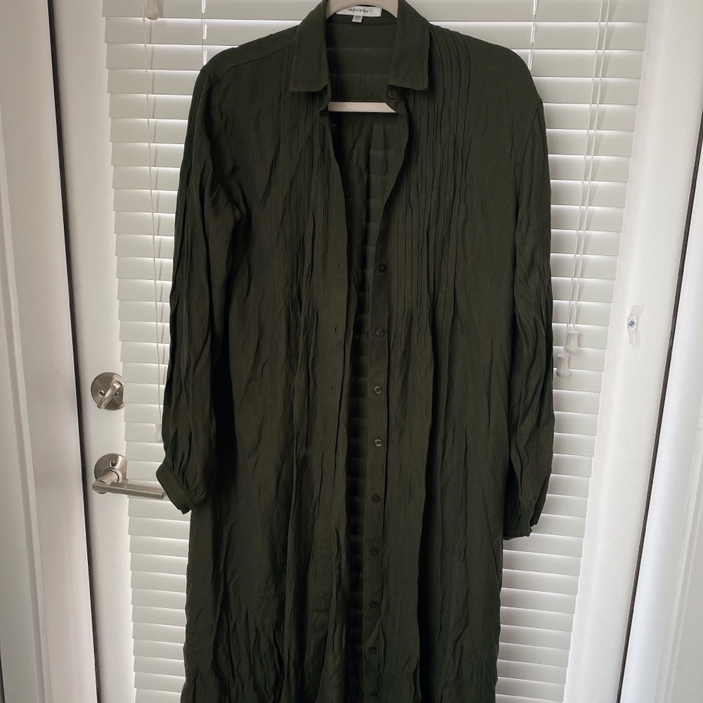 Moussy long shirt/dress size M green